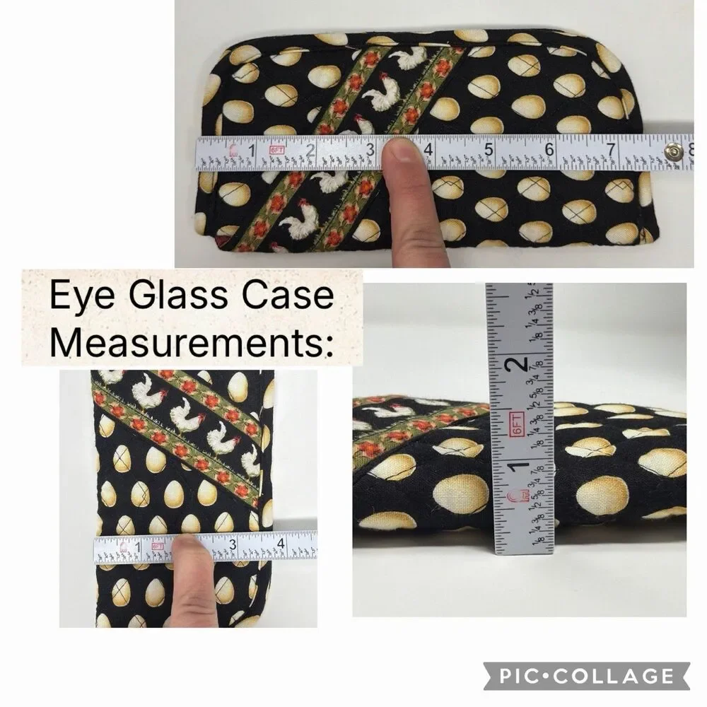 Vintage 1998 Vera Bradley Chanticleer Petite Villager NWT + Glasses Case